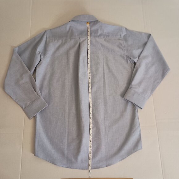 Rugged Bear Boys Blue White Button Down Shirt Size 14 Front Pocket EUC - Picture 11 of 14